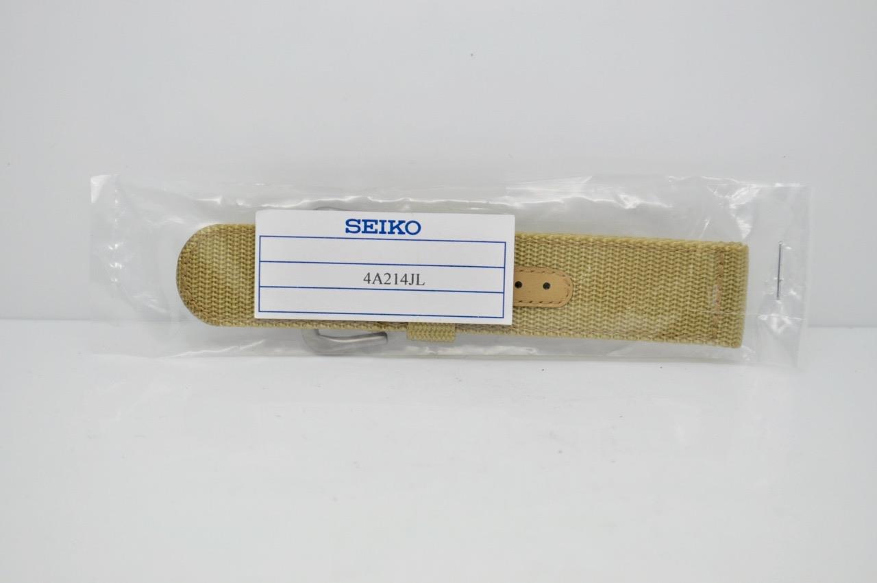 Seiko Black Or Khaki Canvas Military Style Strap Fits All 22mm Lug Gap Watches - Picture 3 of 3