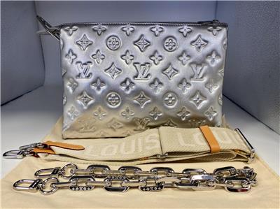 Authentic Louis Vuitton Silver Coussin PM Shoulder Bag | eBay