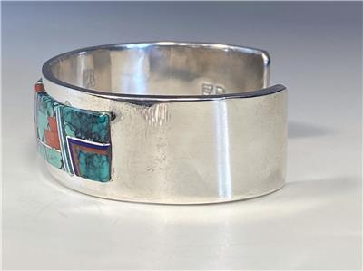Sensational Signed Native American Navajo Turquoise Sterling