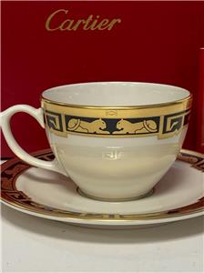 Vintage Cartier 1986 La Maison De L'art Deco Teacup & Saucer Set