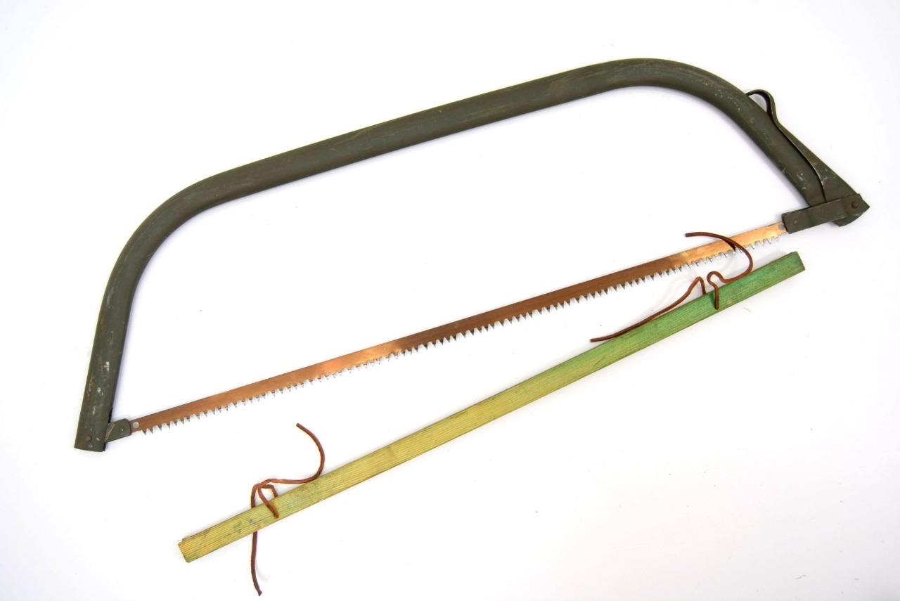 Swedish Army Bow Saw New Heavy Duty 30" Large Hand Saw Wood Tree Log