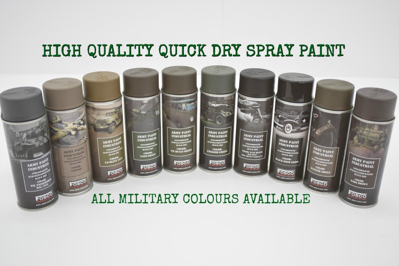 Army Spray Paint Cans 400ml Military Spec Paint Camo Industrial Nato Us Aerosol Ebay