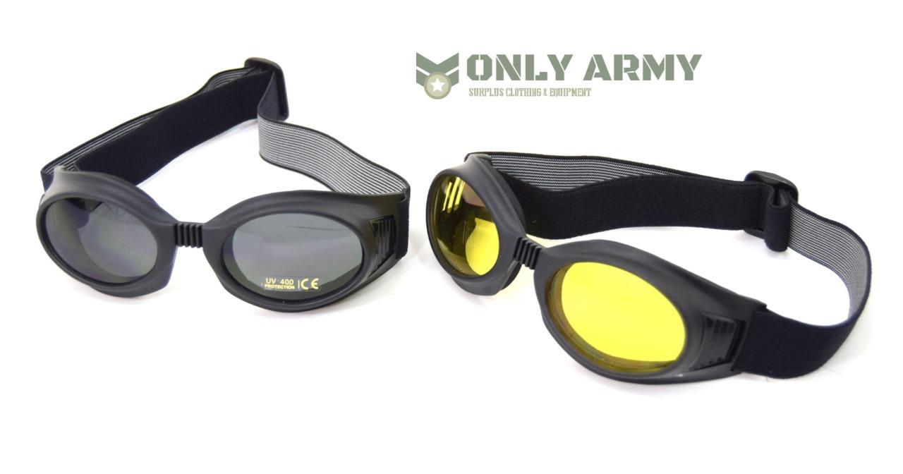 Slim Line UVEX Tactical Goggles Sniper Glasses Shooting Hunting Driving