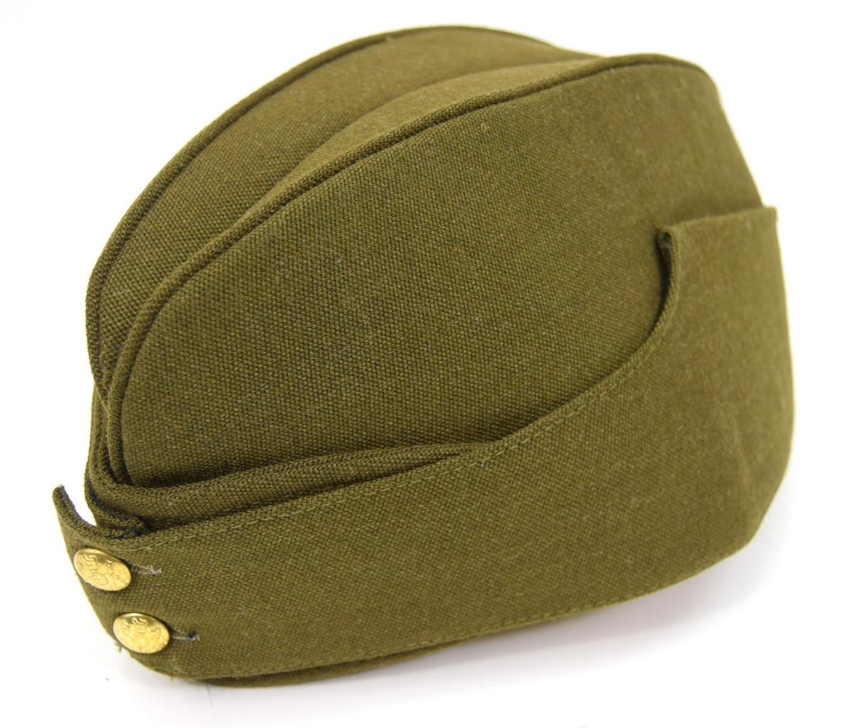British Army Side Cap 1940 S Ww2 Forage Chip Hat Uniform Khaki Green Kings Crown Ebay