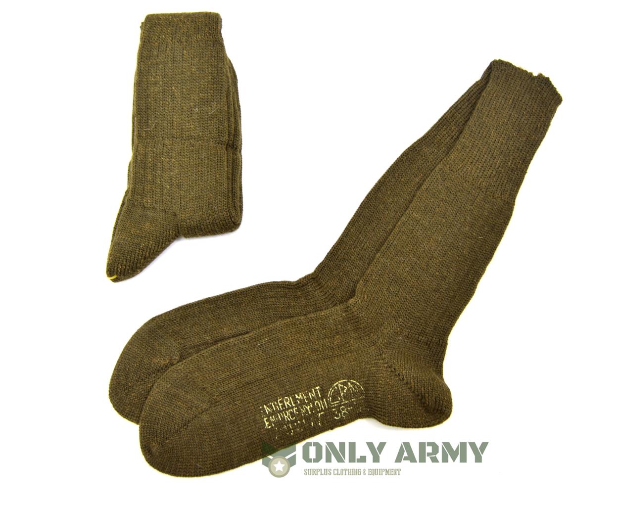 French Army Wool / Nylon Blend Socks NEW Boot Sock Thick Warm Winter ...