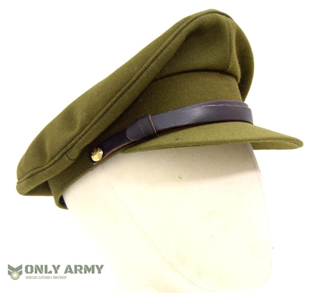 British Army 1940's Khaki Peak Cap WWII Officers Style Dress Uniform Hat WW2 eBay