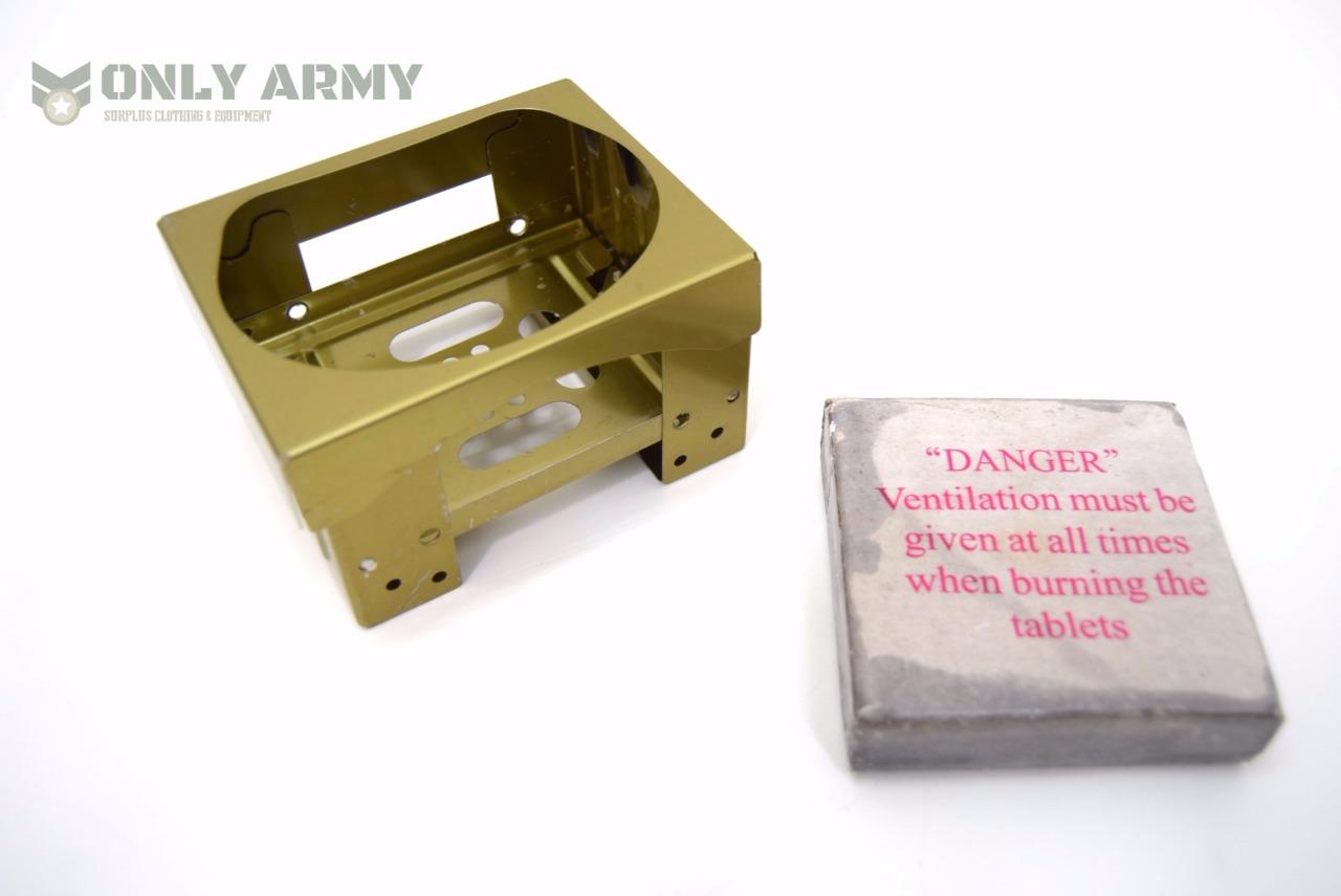 BRITISH ARMY ISSUE BCB OPERATIONAL RATION HEATER STOVE AND DRAGON FUEL BLOCKS.