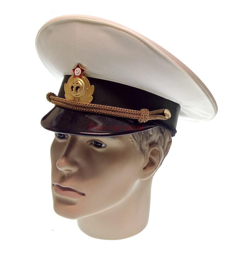 red peaked military cap