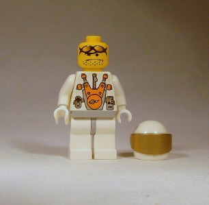 lego mars mission white astronaut minifigure gold space visor