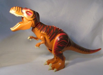 lego dinosaur large dark orange tyrannosaurus t-rex 5886 plus