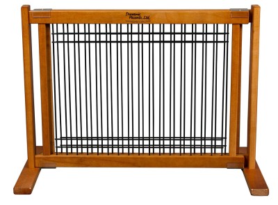 PET DOG BABY SAFETY GATE: EXPANDABLE, WOOD/WIRE, SMALL 20