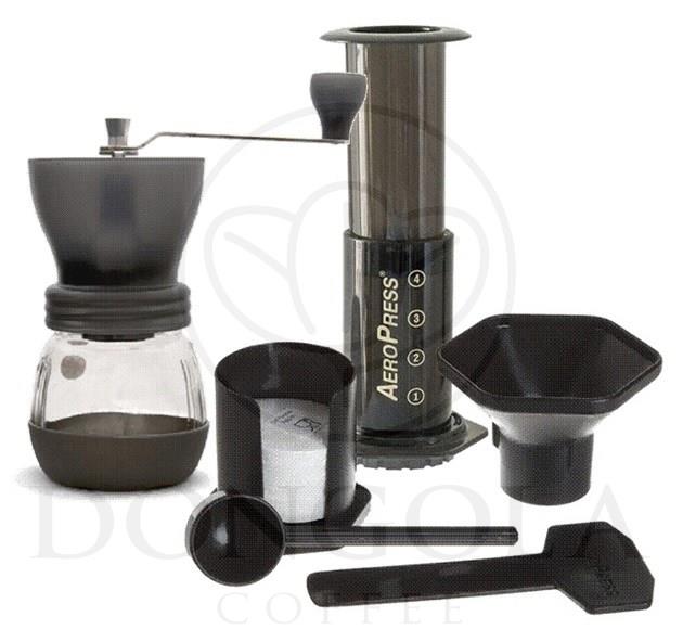 AEROPRESS Espresso Coffee Maker Brewer & HARIO Skerton + Ceramic Burr