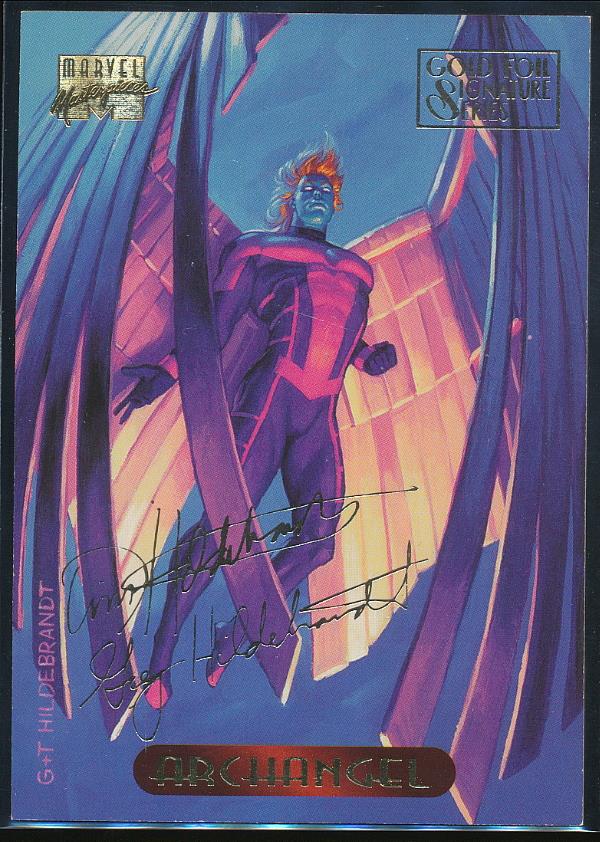 1994 Marvel Masterpieces Gold Signature Trading Card 2