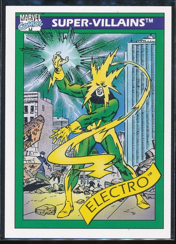 1990 Marvel Universe Series 1 Trading Card 58 Electro eBay