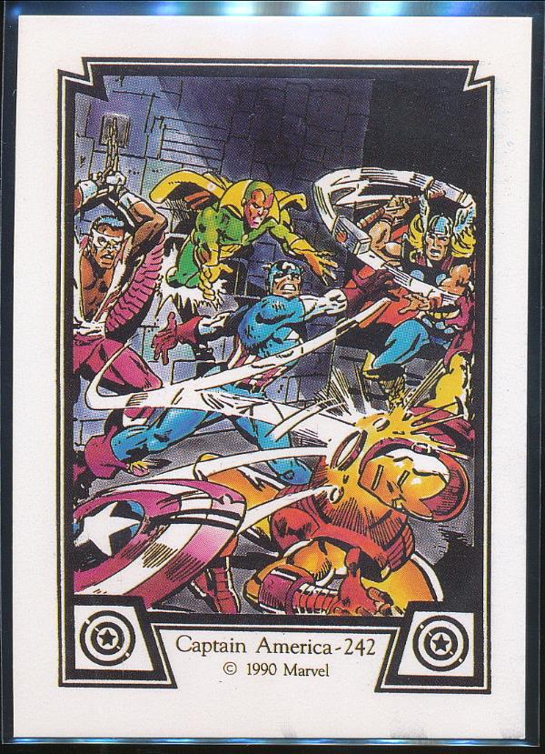 1990 Marvel Captain America Trading Card 26 Captain America 242 EBay