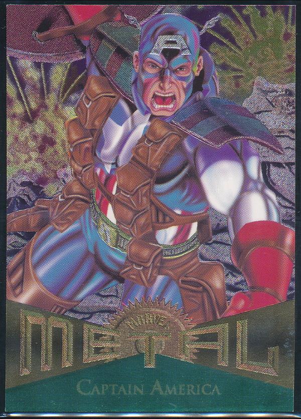 1995 Marvel Metal Trading Card 11 Captain America eBay