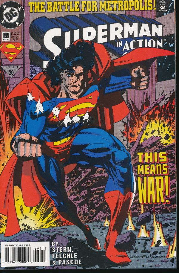 superman action comic pop