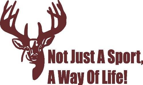 hunter wall vinyl decal | not just a sport a way of life 22x12&