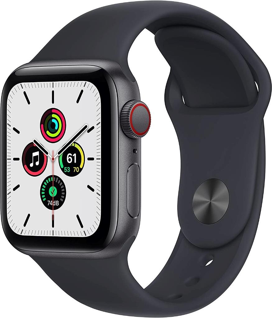 Apple Watch SE 40mm Space Gray Aluminum Case Midnight Sport Band