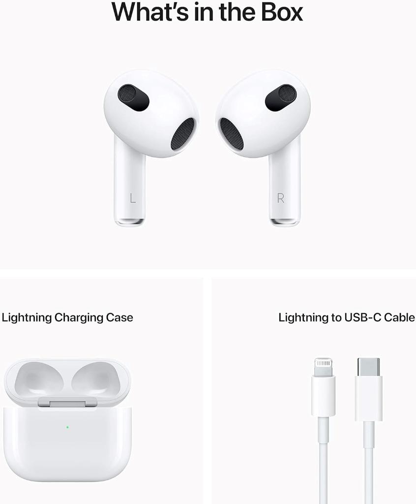 Apple AirPods 3rd Generation Wireless In-Ear Headset - White *New