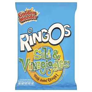 Golden Wonder Ringos Salt & Vinegar Crisps 20g 24 Pack | eBay