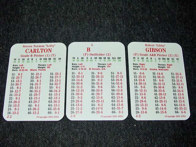 1968 APBA Baseball Season Cards : 20 Man Teams (2003 Re-Print) Tigers & Cards - Picture 2 of 7