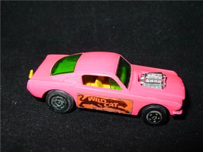 Vintage LESNEY Matchbox #8 - Superfast WILDCAT DRAGSTER - Pink