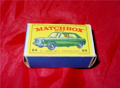 Vintage LESNEY Matchbox : M.G. MG 1100 #64 - England - Green 1966
