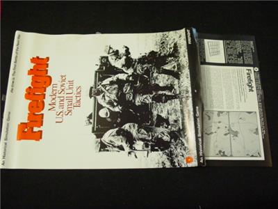 『2年保証』 U.S. Modern - FIREFIGHT - 1976 Tray SPI and Small Soviet ウォーゲーム
