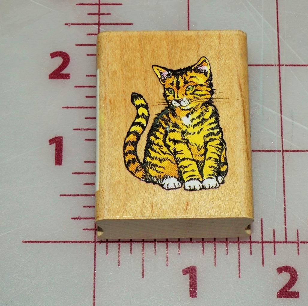 Vintage Stempel Basteln Gummistempel nach Wahl! Katzen Hunde Palme Herz + mehr - Bild 3 von 21