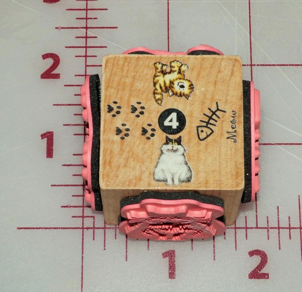 Vintage Stempel Basteln Gummistempel nach Wahl! Katzen Hunde Palme Herz + mehr - Bild 21 von 21