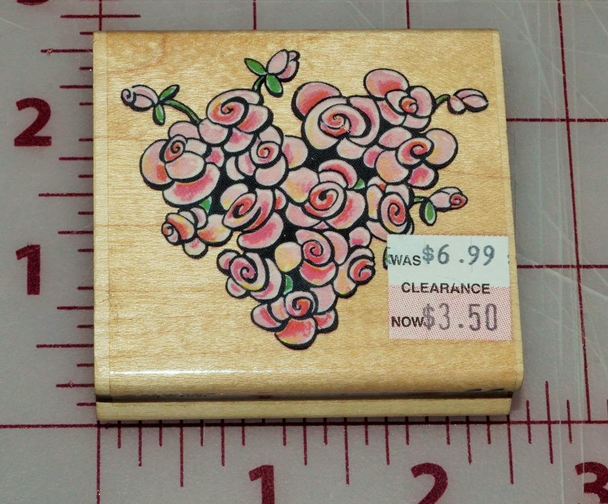 Vintage Rubber Stampede Rubber Stamps You Choose! Flowers Bunny Hearts Music - Picture 8 of 26
