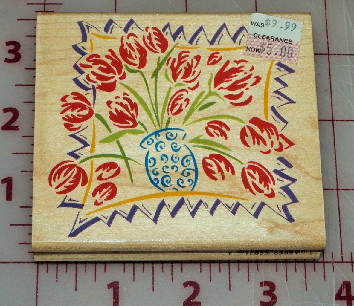 Vintage Rubber Stampede Rubber Stamps You Choose! Flowers Bunny Hearts Music - Picture 17 of 26