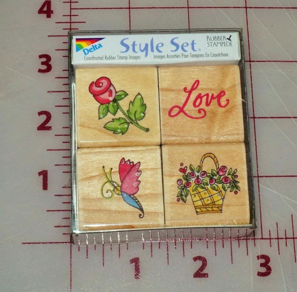 Vintage Rubber Stampede Rubber Stamps You Choose! Flowers Bunny Hearts Music - Picture 25 of 26