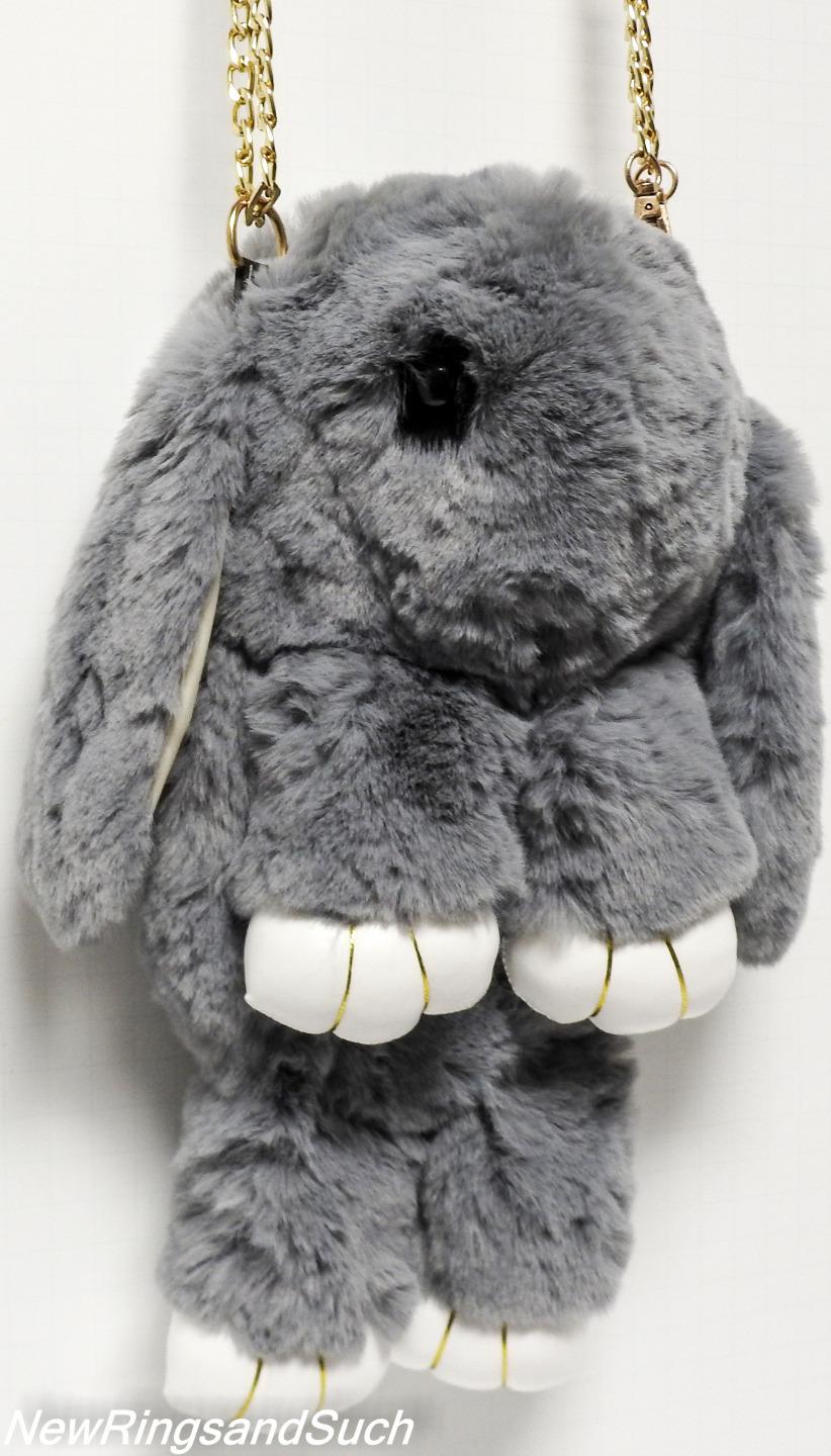 Hase Haustier Handtasche super weich & flauschig Crossover Rucksack - Bild 10 von 13