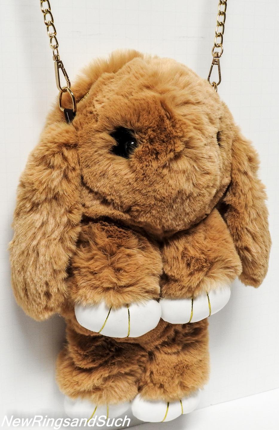 Hase Haustier Handtasche super weich & flauschig Crossover Rucksack - Bild 12 von 13