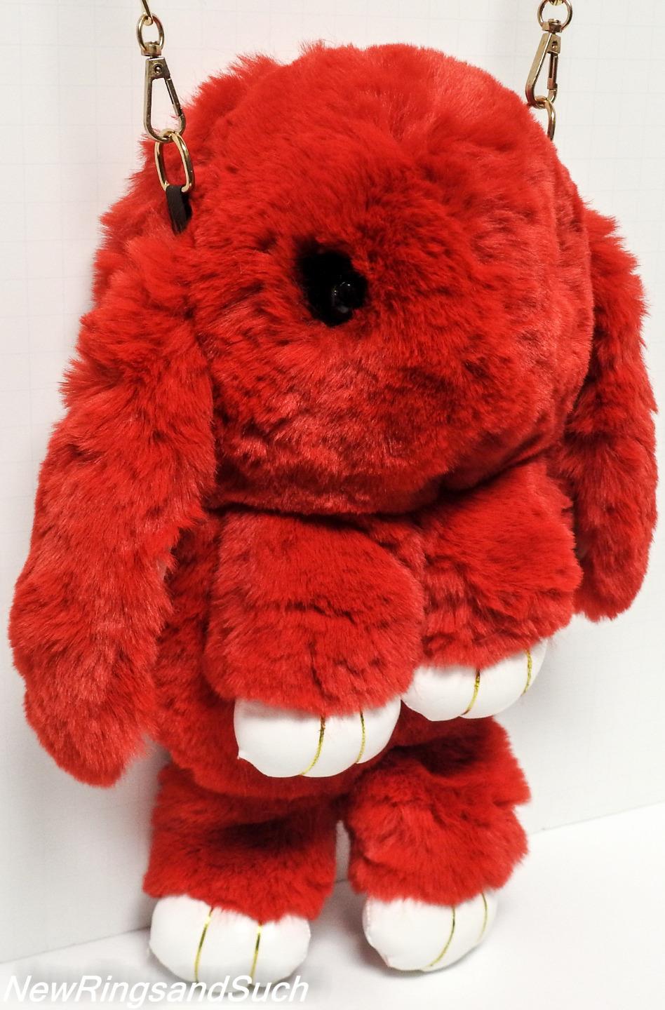 Hase Haustier Handtasche super weich & flauschig Crossover Rucksack - Bild 13 von 13