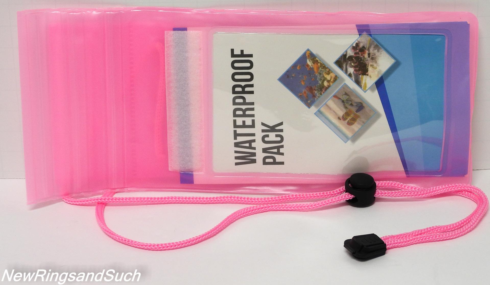 Phone Waterproof Pack Bag Vacation Water Rides Hiking Jogging with Lanyard - Picture 14 of 16