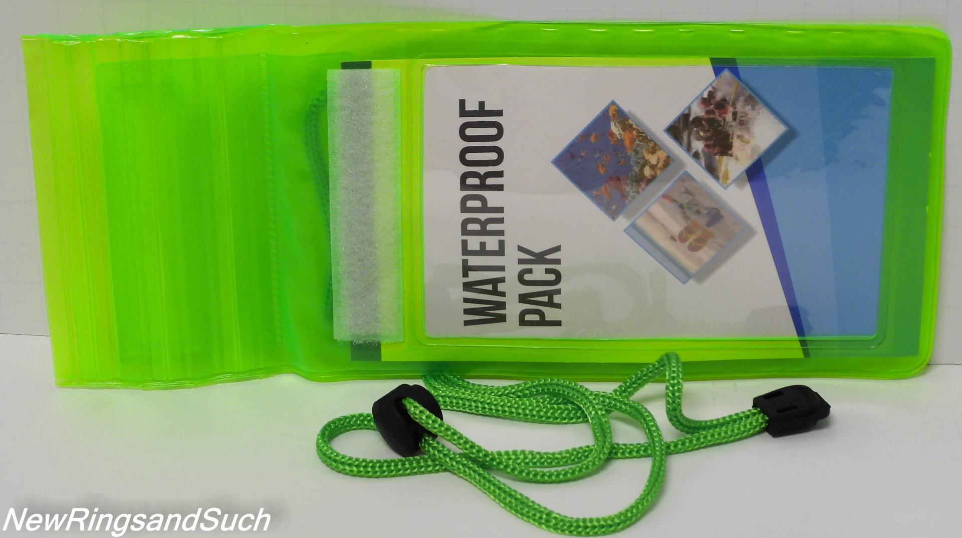 Phone Waterproof Pack Bag Vacation Water Rides Hiking Jogging with Lanyard - Picture 11 of 16