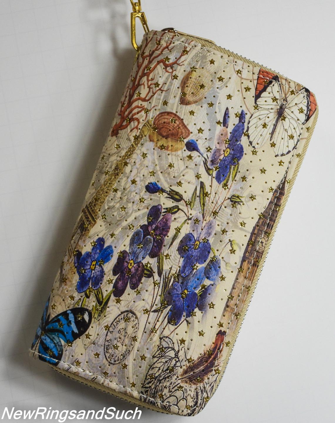 Clutch Geldbörse Glitzer Kleingeldbörse mit Handschlaufe - Bild 23 von 23