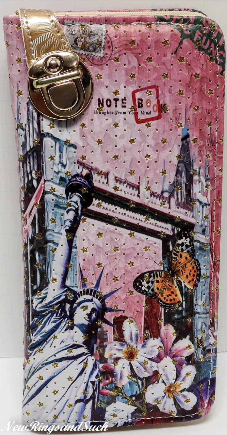 Statue of Liberty Clutch Wallet Glittery Change Purse Buckle Clasp Glittery - Picture 23 of 25