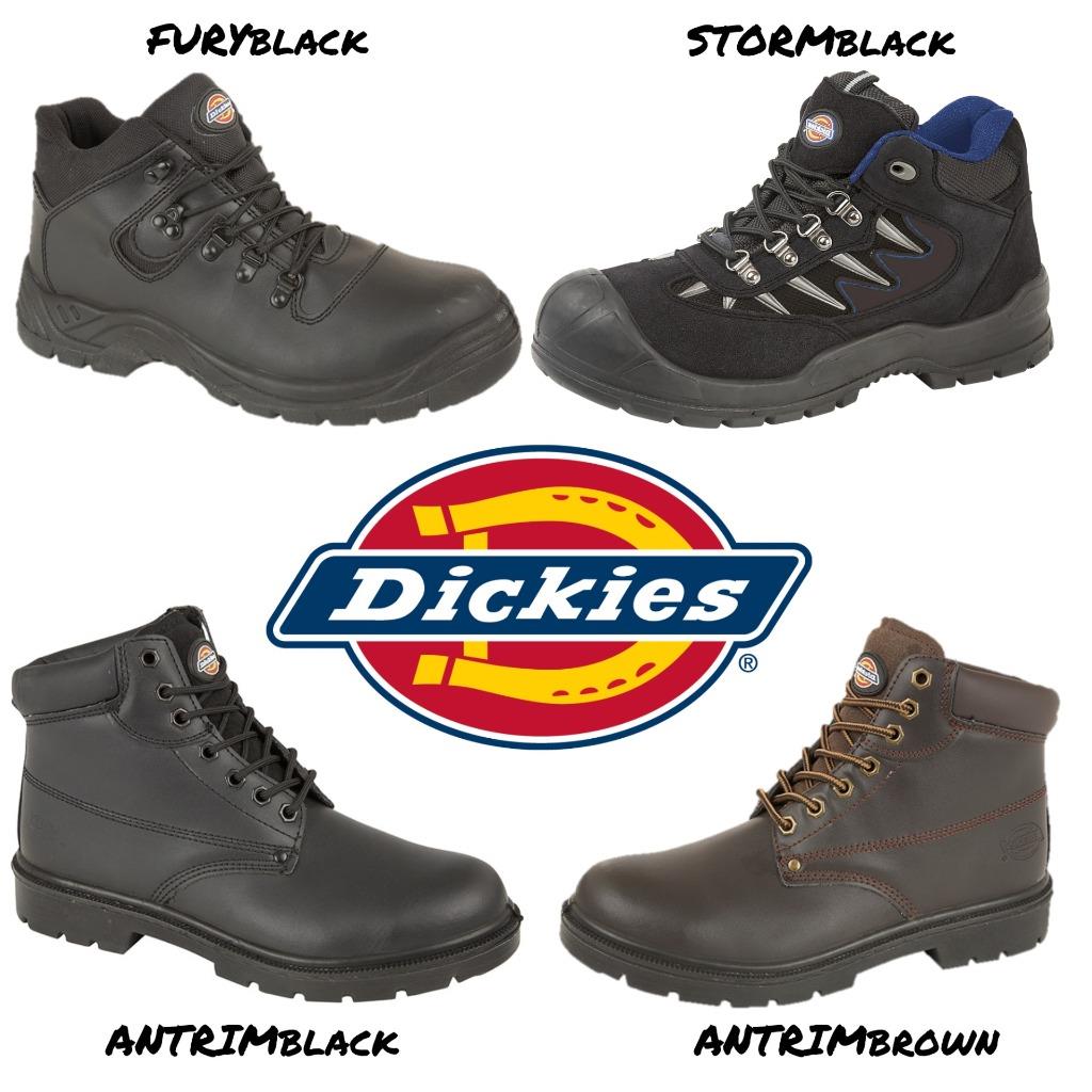 DICKIES LEATHER SAFETY BOOTS STEEL TOE CAP WORK HIKER DICKIES LEATHER SAFETY BOOTS STEEL TOE CAP WORK HIKER