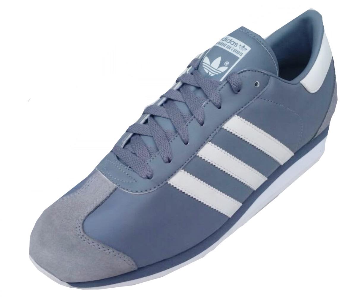 Adidas Originals COUNTRY Classic Mens LEATHER Trainers G61125 Grey UK11 ...
