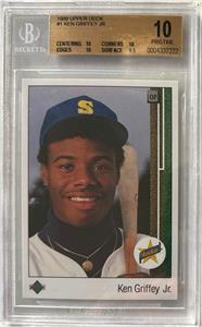 UPPER DECK,SPX、ルーキーカード 1989 Ken Griffey Jr Upper Deck RC #1 Graded BGS 10