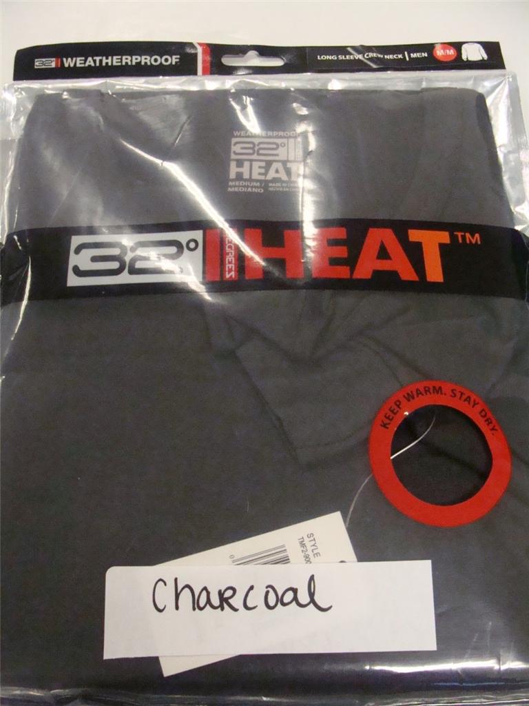 Weatherproof Men's 32 Degrees Heat Long Sleeve Crew Shirt in Various ...