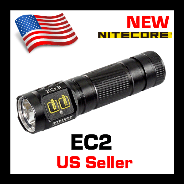 New NITECORE EC2 Cree LED 320 Lumens CR123A Flashlight with