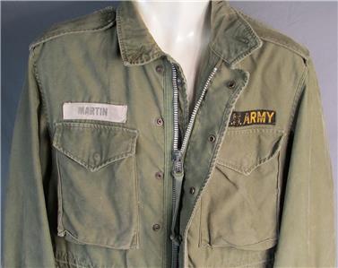 コットン装備 １９６０年代 ベトナムタイプ Vintage 1960s US Army M-1951 Field Jacket OD Cotton Sateen