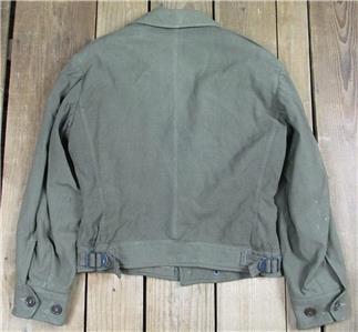 Vintage WWII US Army OD Wool Eisenhower Uniform Jacket 1940s