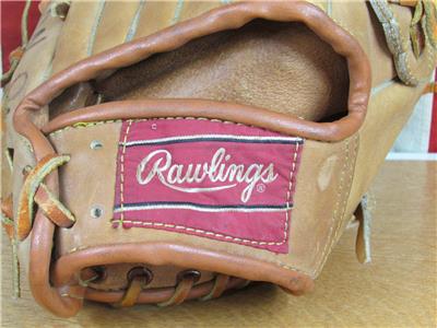 Vintage 70s Rawlings Leather Baseball Glove Mitt HOF Reggie