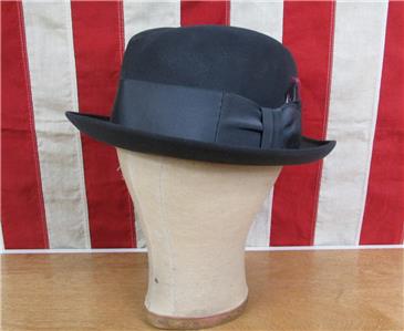 Vintage 1940s Kevin McAndrew Wool Felt Fedora Hat Trilby  display picture 2